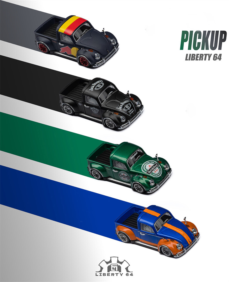 1/64 ビートル ピックアップ Beetle Pickup. Heineken Volkswagen Beetle Pick-Up, Heineken Livery 1:64 Diecast