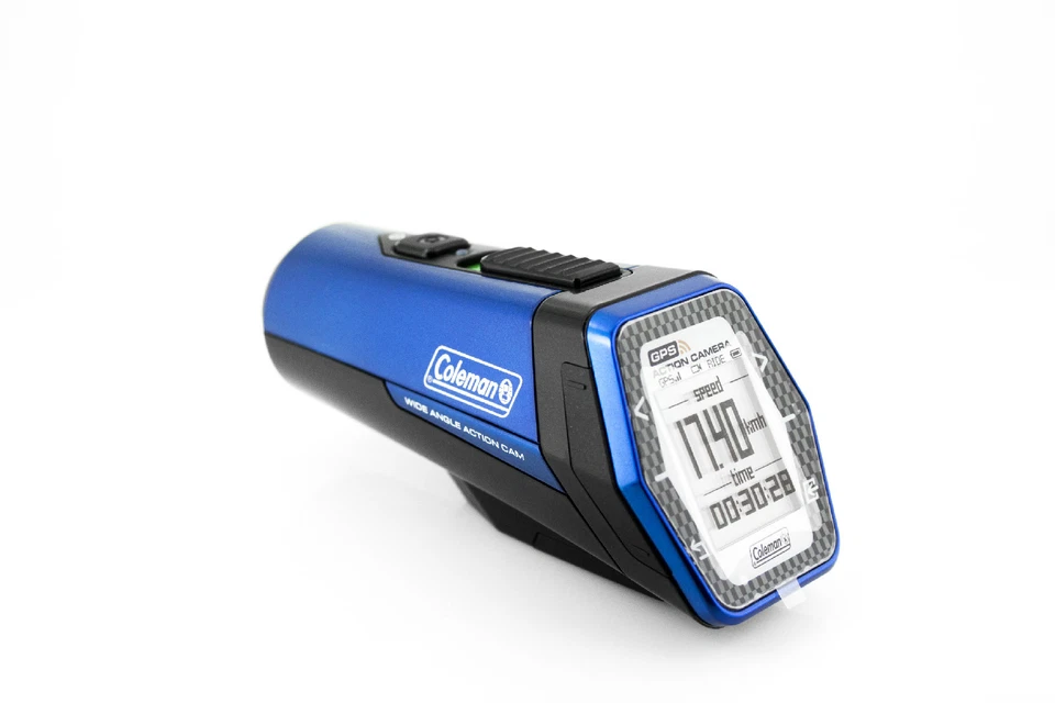 Cámara deportiva de acción Coleman AktivSport CX9WP-BL 1080p HD con GPS y estadísticas de salud Foto 2 de 4