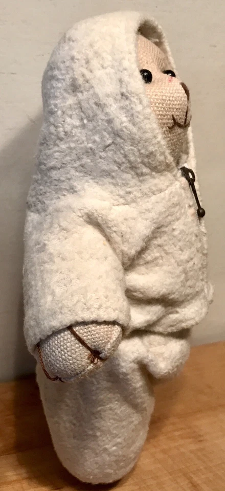 Oso de peluche de pelo de muñeca de fibra de cáñamo COMPRADO MIENTRAS SEGUÍA EL G.DEAD 1980’s ish Foto 3 de 4