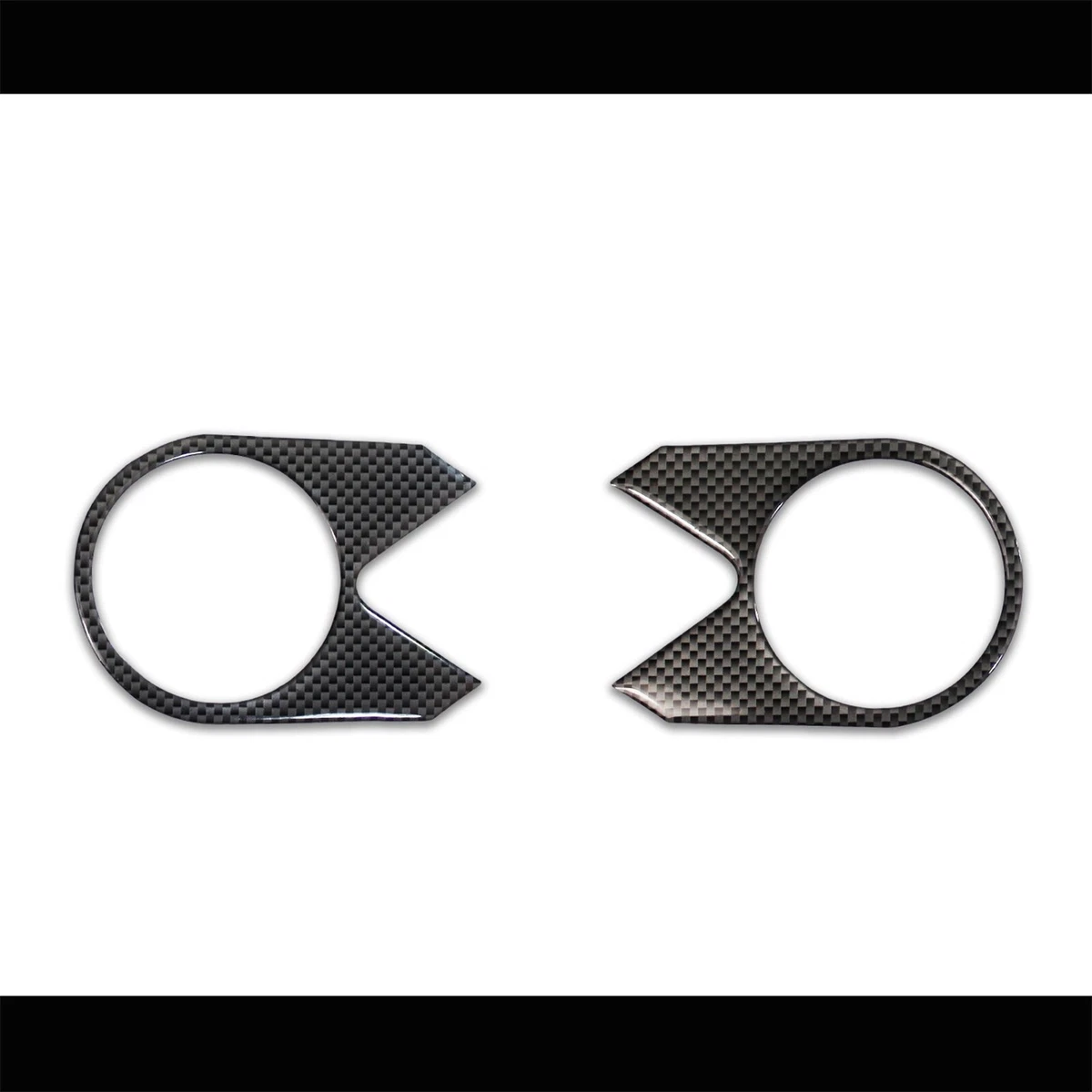 ⭐️yukky⭐️ Carbon Look Handle Triple Tree Yoke Cover+Chrome Emblem Sticker 05