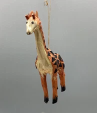 Vintage~5”~Wheat Straw Giraffe Ornament~Handcrafted China~Pre-owned