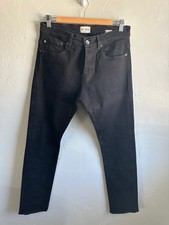 C.O.F. Studio Black Denim Size 33 Made in Milan