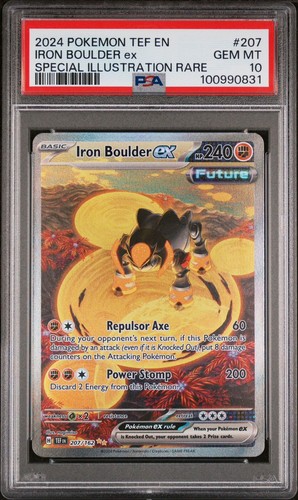 PSA 10 Iron Boulder ex 207/162 Temporal Forces TEF-EN 2024 SIR