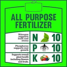 10-10-10 All Purpose Organic Plant, Lawn, Flower, Tree and Garden Fertilizer