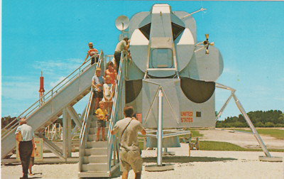 Scenes from Cape Kennedy             Model of the Lunar Module on display
