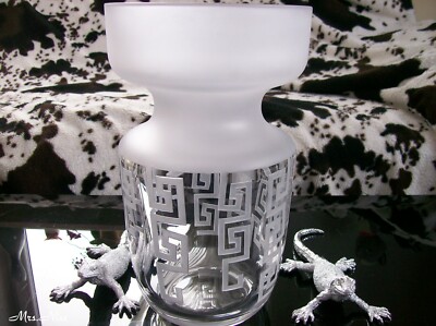 Rosenthal Versace Nymph # 7 Klar/Clear NEUE Grosse Vase Crystal 33 cm NEU & OVP