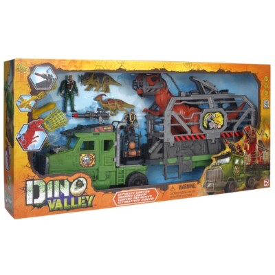 Dino Valley Light & Sounds ultimatives Konvoi-Spielset
