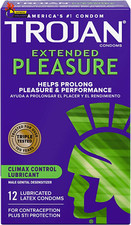 EXTENDED PLEASURE Climax Control Extended Pleasure Condoms, 12 Count