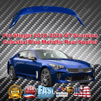For Stinger 2018-24 Celestial Blue Metallic GT Scorpion Rear Trunk Spoiler Wing