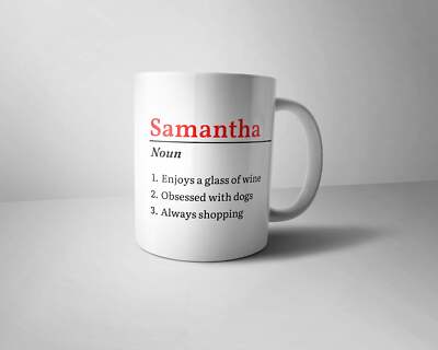 Name - Wörterbuch Definition Tasse - personalisiert