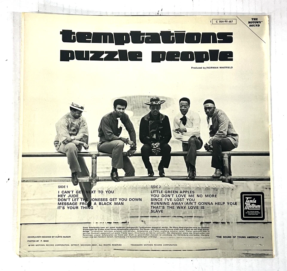 TEMPTATIONS ~ PUZZLE PEOPLE ~ Rare German Import LP/Vinyl VG++~8 - Image 2 of 4