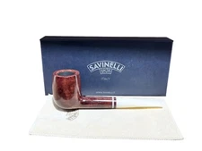 Savinelli Pipa Avorio Liscio Bordeaux 111 KS - Made In Italy