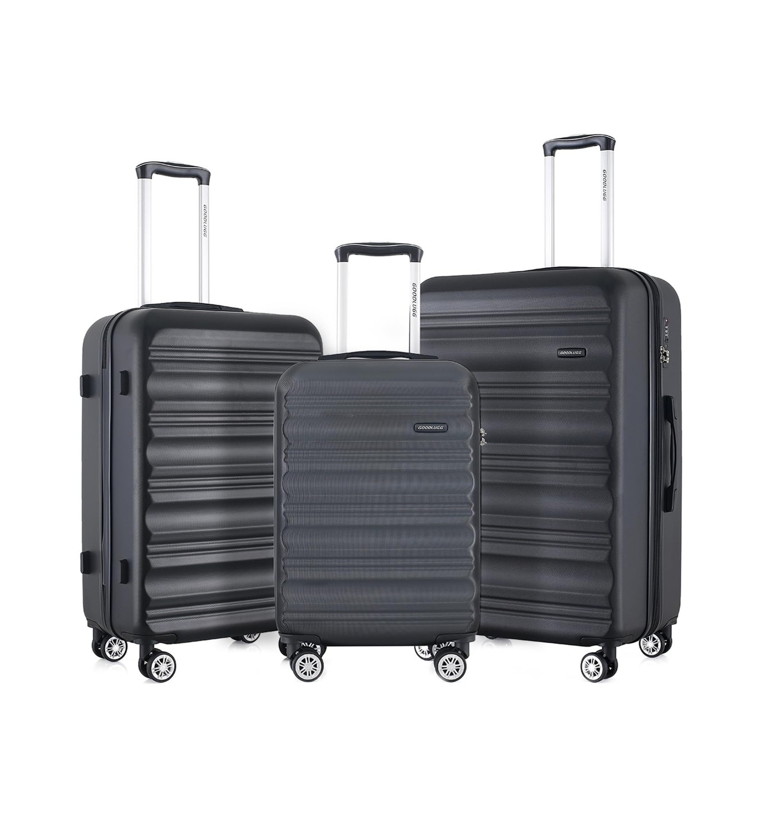 Luggage Set with Spinner Wheels and TSA Lock, 3 Pieces Expandable Hardside Su...