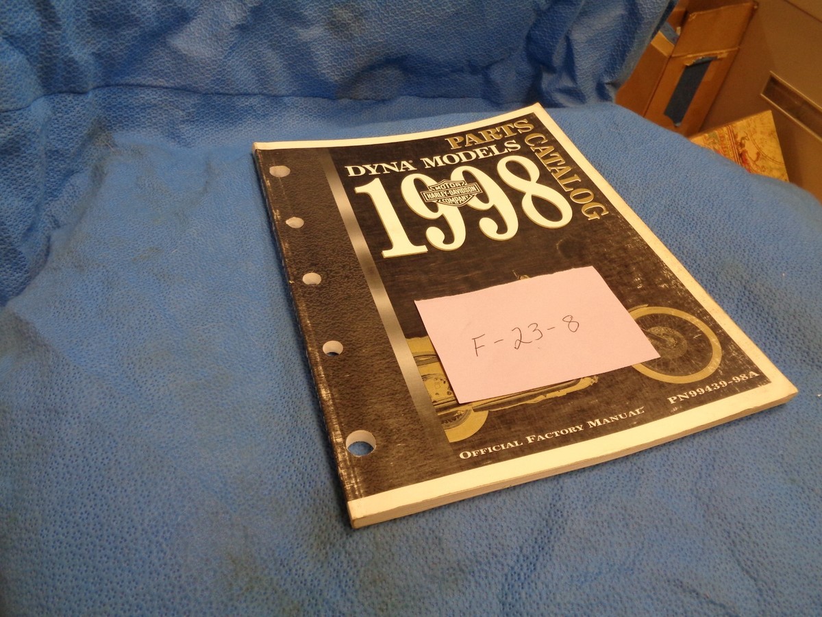 HARLEY 1998 DYNA OEM H-D PARTS CATALOG # 99439-98A LIGHTLY USED | eBay