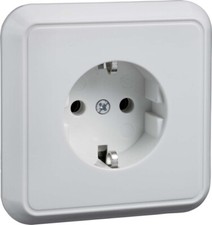 Elso Schuko Steckdose Unterputzsteckdose Fashion reinweiß 205024 Komplettgerät