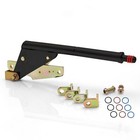 Black Emergency Parking Hand E-Brake Lever Handle Assembly Floor Mount Hot Rod (For: Cleveland)