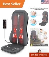 Versatile Shiatsu Massager Pad with 10 Nodes - Soothing Heat Therapy Included