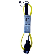 Culture Surfboards YELLOW 7ft Surf Leash