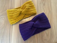 Lot Of 2 Ear warmer Headband New Crocheted Handmade Adult Size