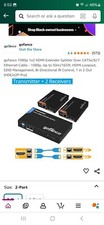 gofanco 2-Port HDMI Extender Splitter over CAT5e/6   165ft 50m  HDExt2P-Pro 
