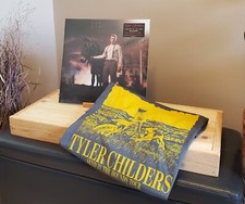 Tyler Childers *NEW* Indie Green Rustin' in the Rain Vinyl & Tour T-shirt (L)