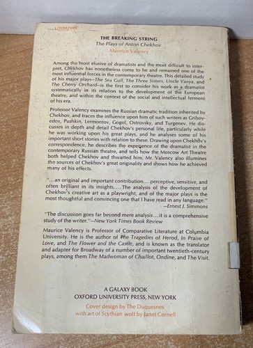 THE BREAKING STRING: THE PLAYS OF ANTON CHEKHOV by Maurice Valency 1969 PB - Imagen 6 de 13