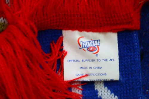 Official AFL Western Bulldogs Football Club Mars Stadium Ballarat 2017 Scarf - Picture 6 of 6