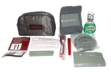 UNITED Airlines Connoisseur Class Amenity Kit Travel Toiletry Bag Vanity 1988