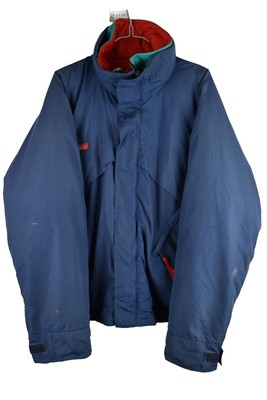 Columbia blaue wattierte Jacke Gr. L Herren Full Zip Vintage Winter Whirlibird
