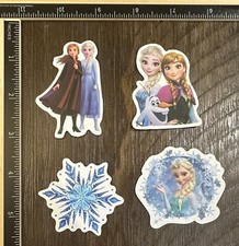 Disney - Frozen Theme 4-Pack Stickers For Laptop/Luggage/Bike Etc.