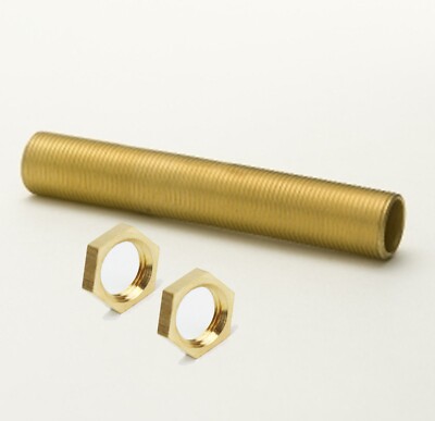 40 Stück - 1/2'' x 3'' 26tpi Messing alle Gewinde Hohlgewinde Rohr c/w Muttern