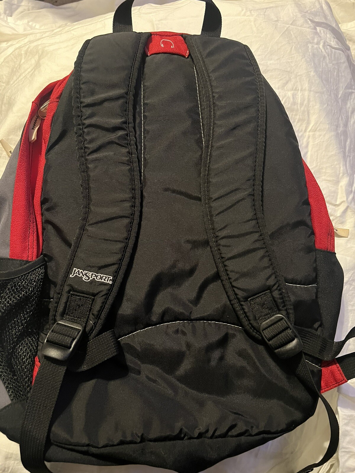 jansport backpack red And GreyGray great condition Gem