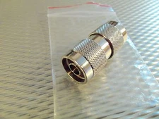 (1) N Male to N Male Connector Antenna Coaxial Plug Adapter Connector RF Barrel 