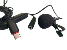Mini Microphone Lightweight Widely Use Collar Clip Mic Type-C or 3.5mm Female