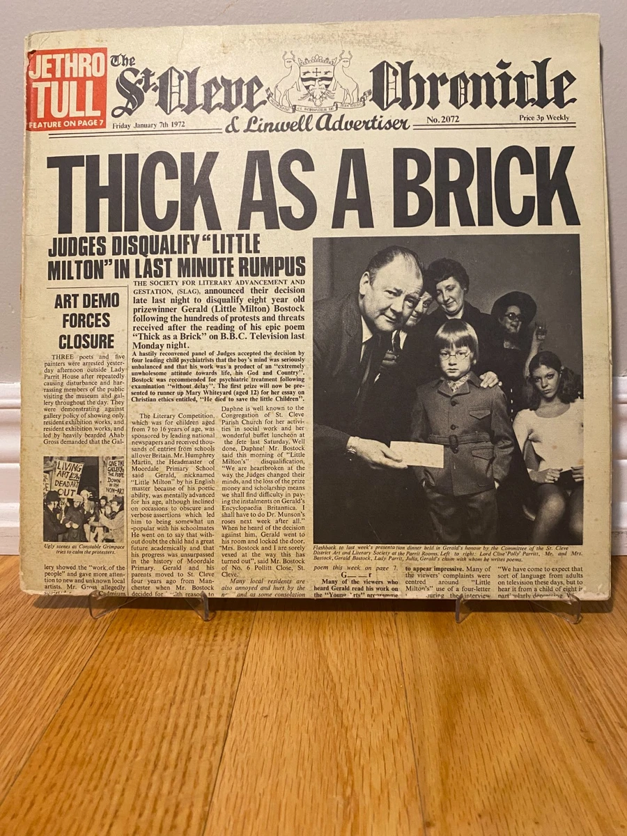 Jethro Tull Thick As A Brick Lp for sale | eBay