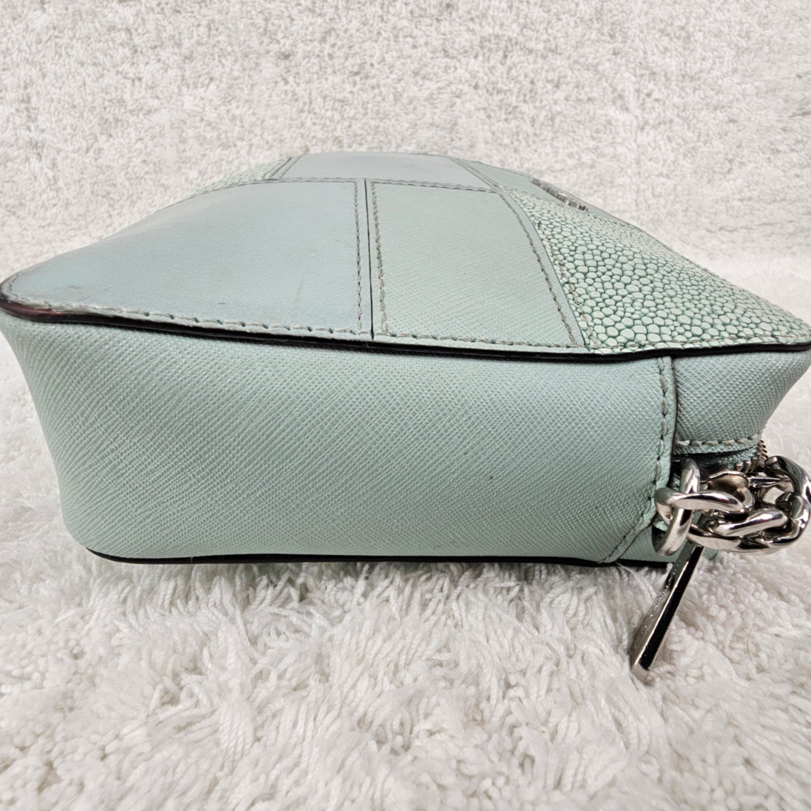 MICHAEL KORS Mint Green Patchwork Tiles Jet Set C… - image 8