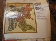 1980 Creative Expressions Needlepoint Kit #3309 STRAWBERRIES IN BASKET~~NIOP!!