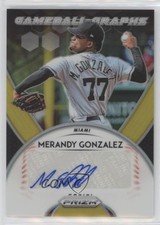 2019 Panini Prizm Game Ball Graphs Gold 4/10 Merandy Gonzalez #GG-MG Auto 1u6