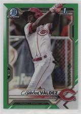 2021 Bowman Chrome Prospects Green Refractor 62/99 Malvin Valdez #BCP-184 2k3