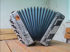 Classic accordion famous grater "Melody" musical instrument vintage from Ukraine