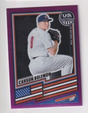 2026 Panini USA Stars & Stripes PURPLE Prizm 61 CARSON BOLEMON RC Rookie 181/199
