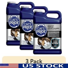 Unscented Clumping Cat Litter 3 Pack 15lb Odor Control Low Dust Hypoallergenic 0.96 per pound