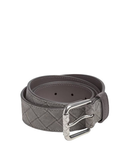 BOTTEGA VENETA $620 Incenso Suede Belt New & Authentic