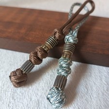 550 Paracord Knife Lanyard With Brass Torpedo Shape Bead Pendant