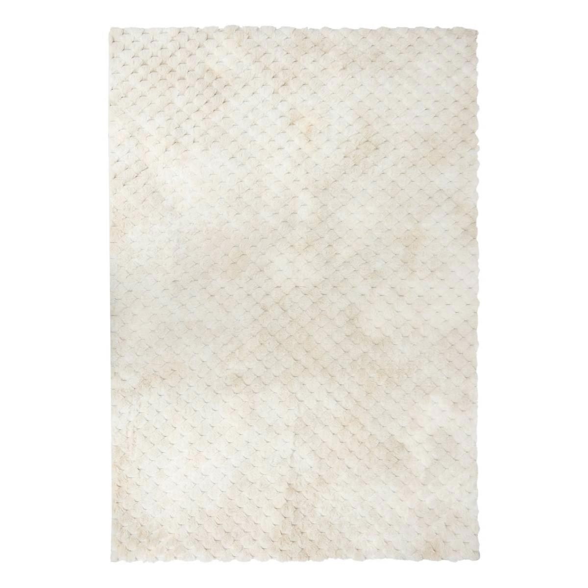 Tapis imitation fourrure Adriel pour créer un coin lecture cosy dans le salon
