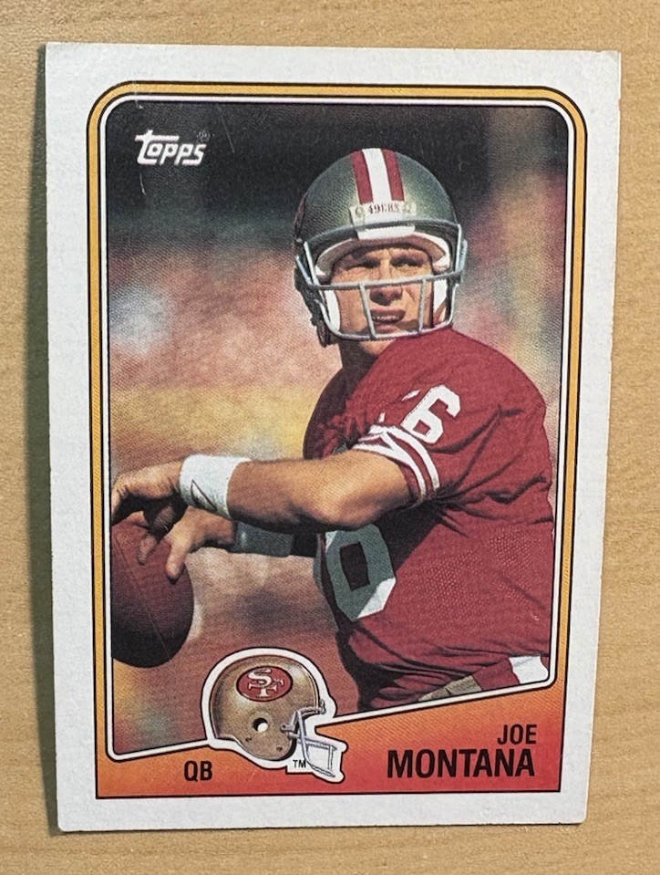 Joe Montana 1988 Topps Football Card #38