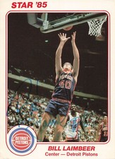 Bill Laimbeer Pistons Signed 1985 Star Team 5x7 Autograph PSA/DNA AP44240