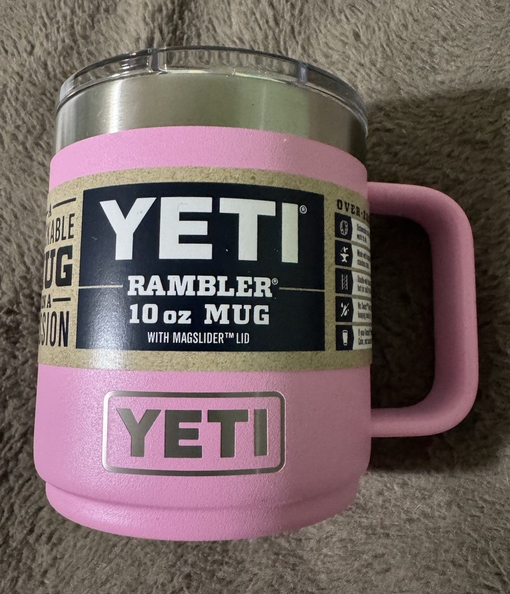 NEW LIMITED EDITION YETI Rambler 10oz Mug- Rambler Power Pink W