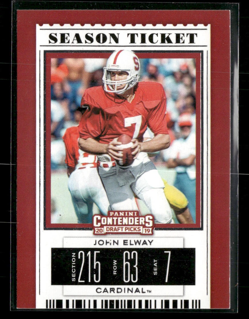 2019 Panini Contenders Draft Picks Collegiate #49 John Elway
