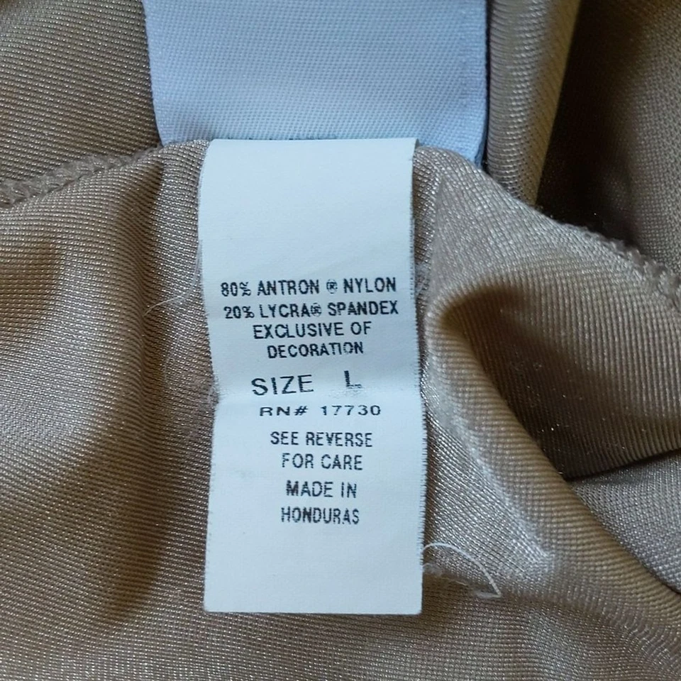 Lycra Gilligan & O'Malley Nude de nailon sin cordones cortos para mujer talla L Foto 4 de 4